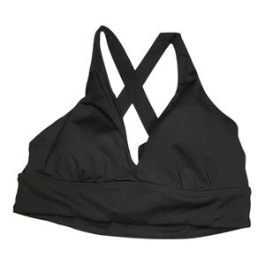Athleta Plunge Bikini Top A-C Black NWT